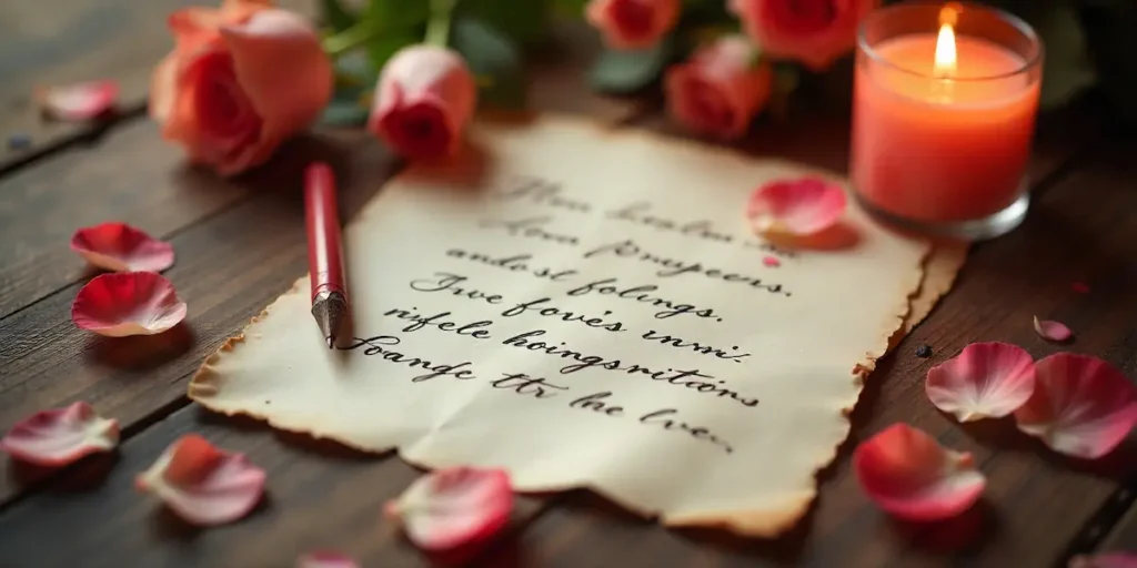 lettera romantica per lei