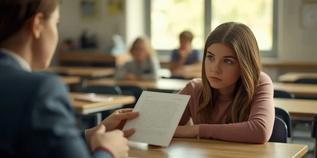 lettera di scuse insegnante