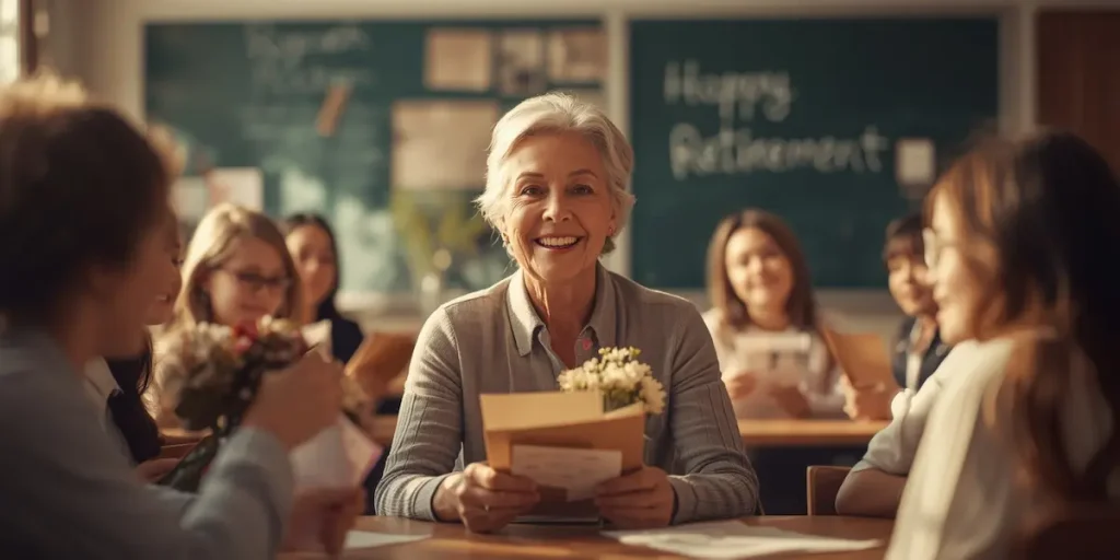 auguri pensione maestra