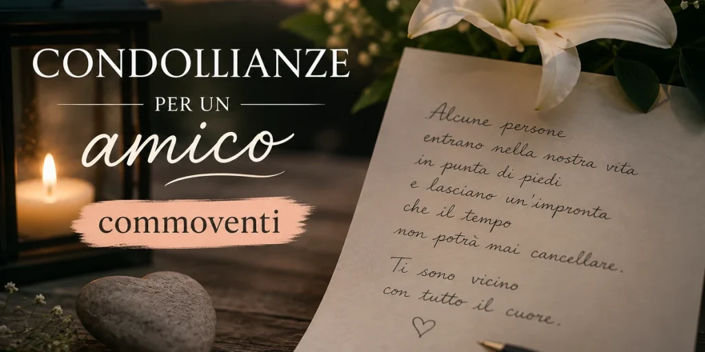 condoglianze commoventi per un amico