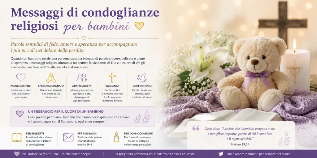condoglianze religiose per bambini