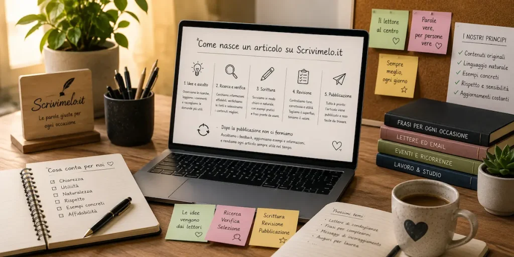 dietro le quinte di scrivimelo