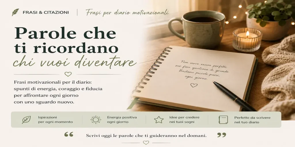frasi per diario motivazionali