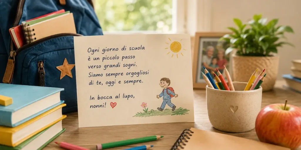 frasi per nipoti scuola