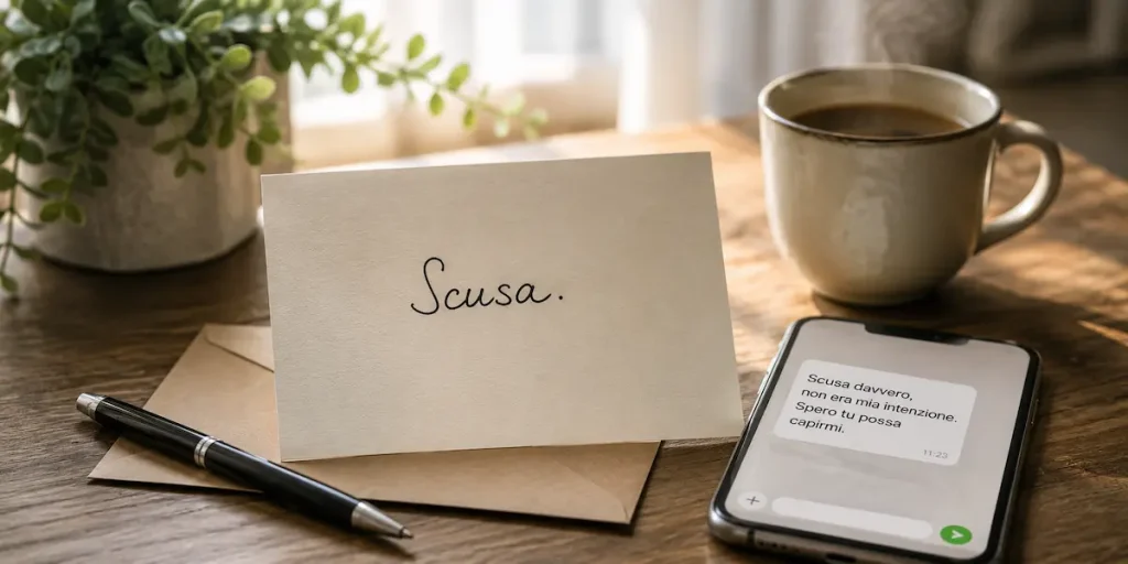 frasi per scuse messaggio
