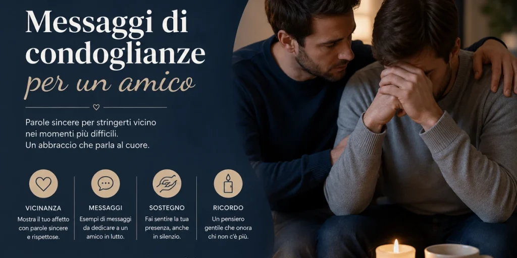 messaggi di condoglianze per un amico