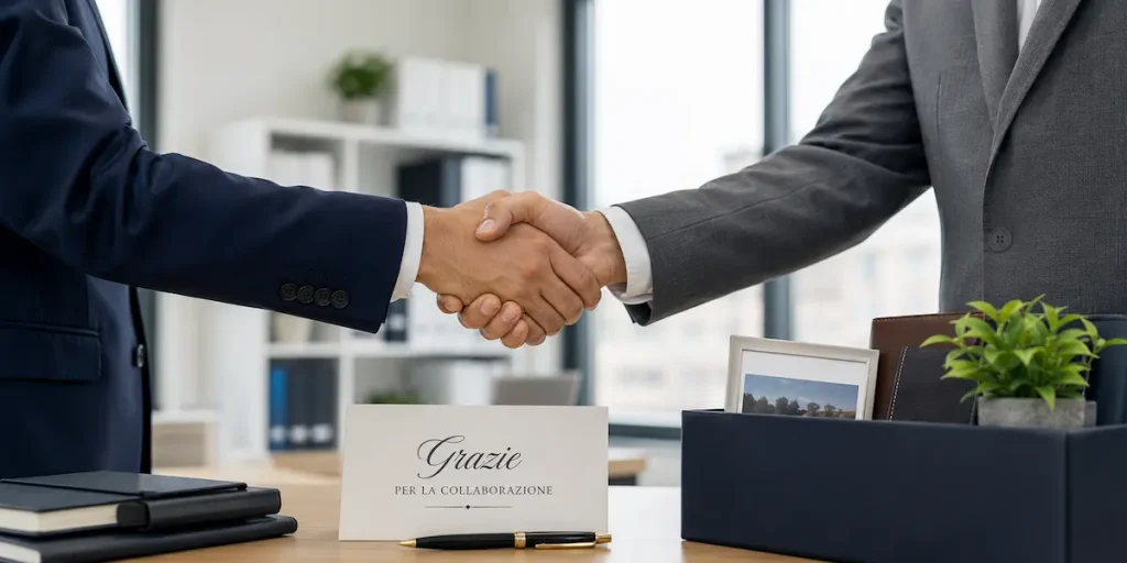 saluti formali fine collaborazione