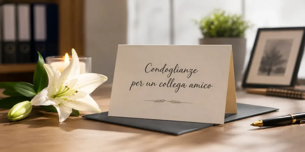 condoglianze per un collega amico