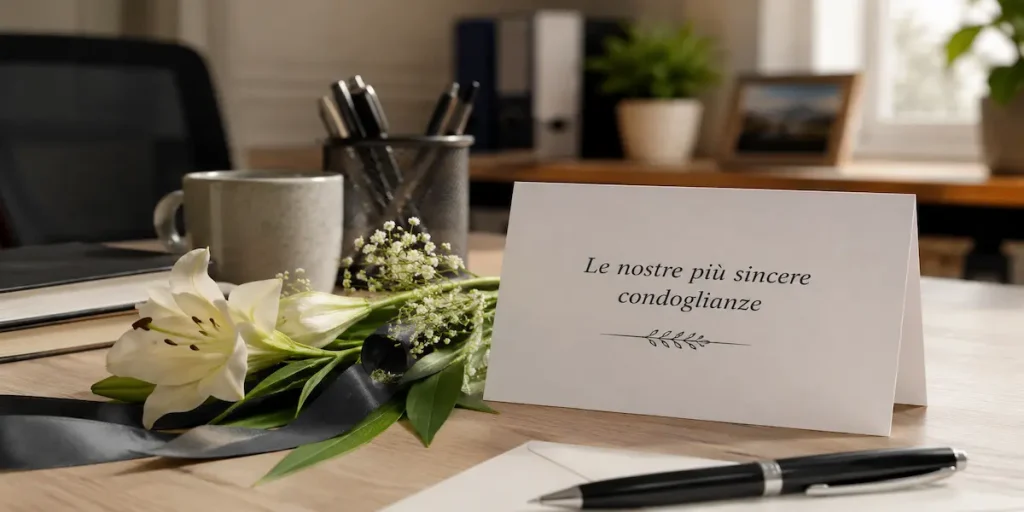 condoglianze per un ex collega