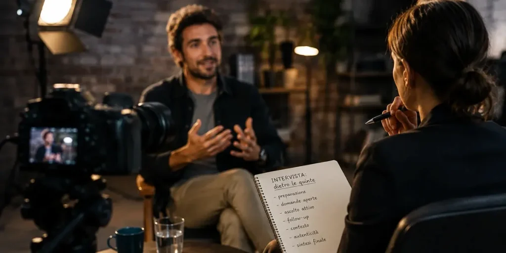 dietro le quinte delle interviste