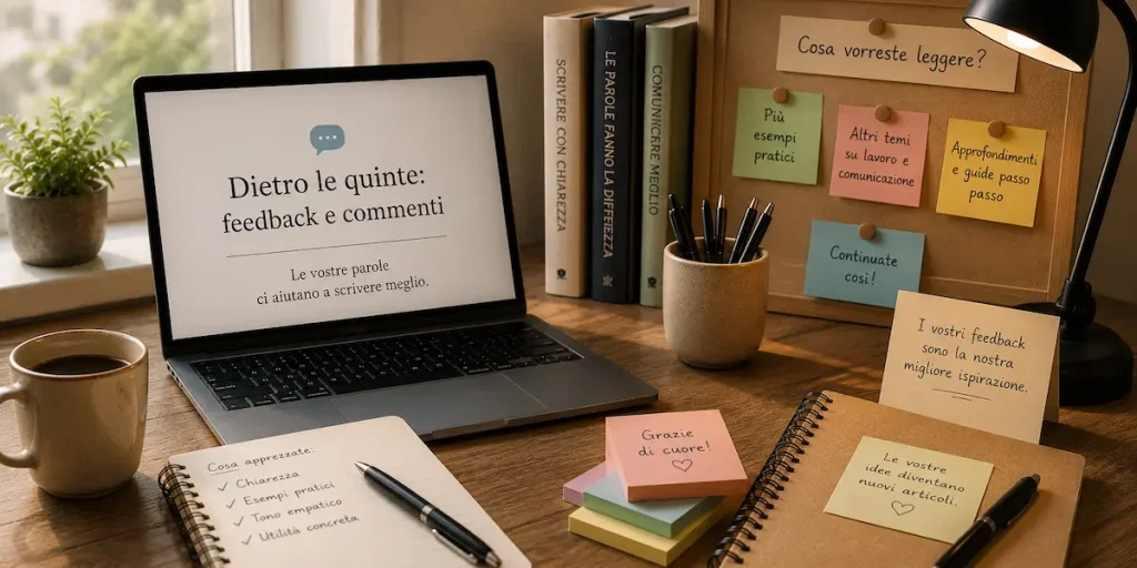 feedback e commenti dei lettori