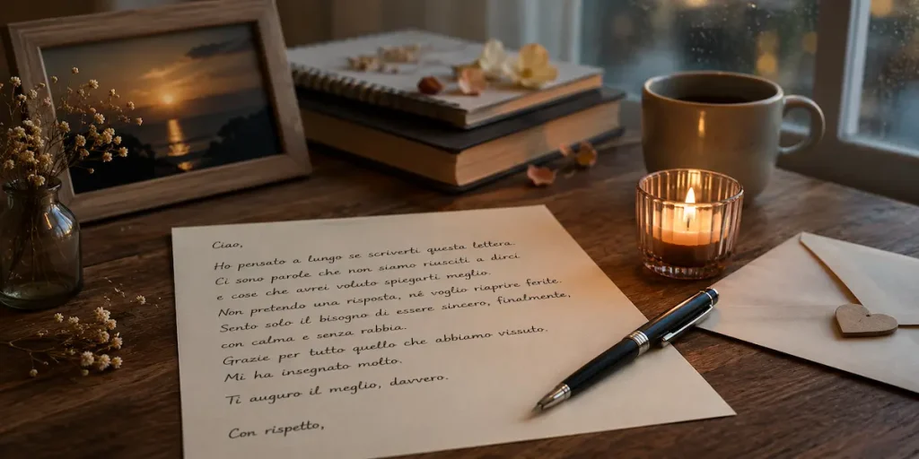 lettera di chiarimento dopo una rottura