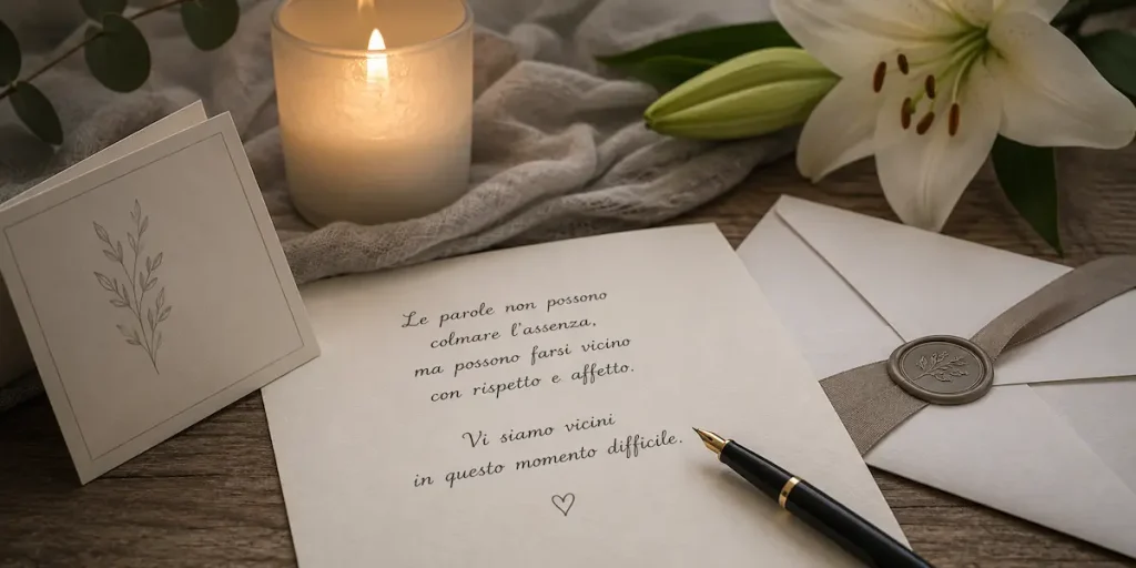 lettere e biglietti di condoglianze